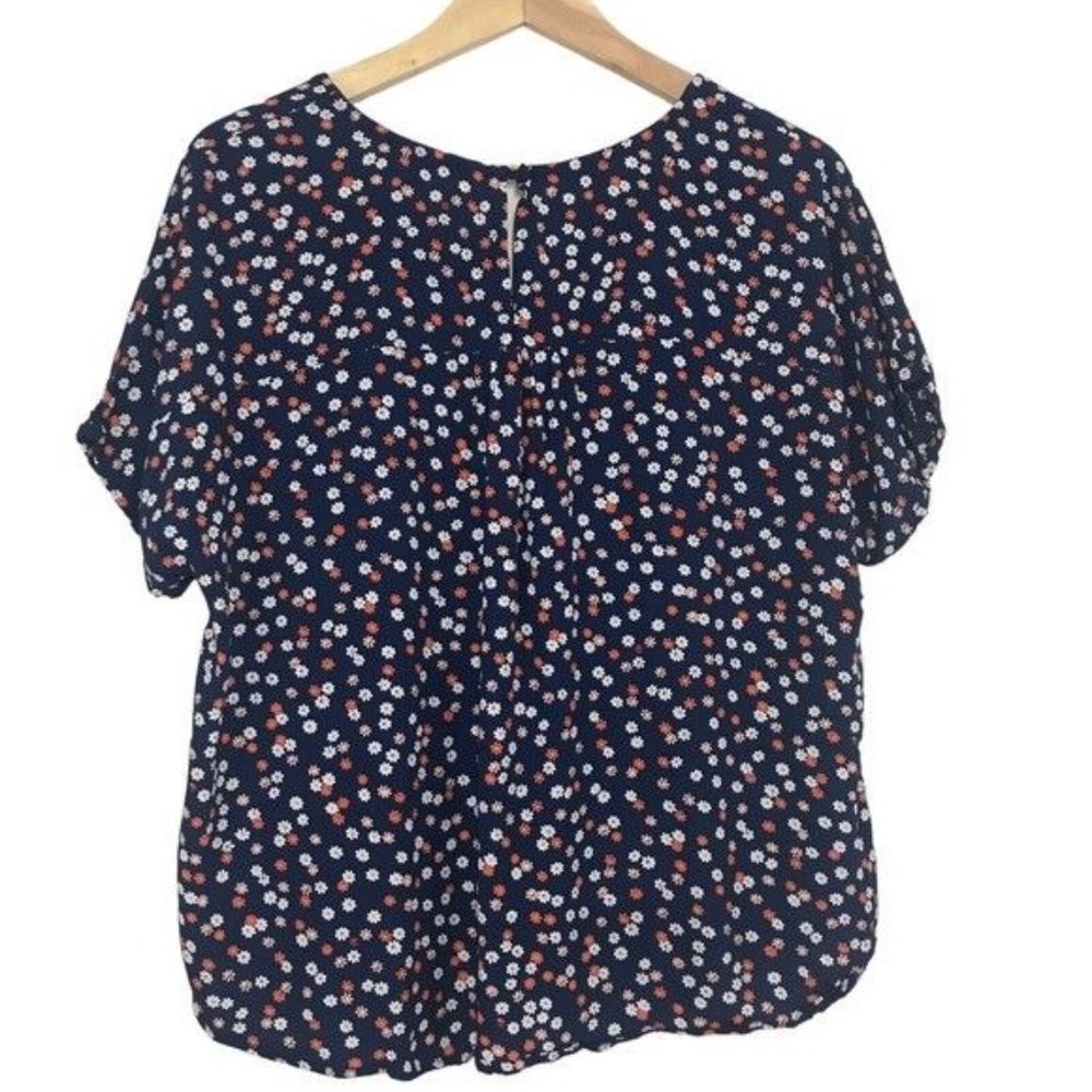 MADEWELL High Low Rhyme Top In Baby Floral Bengali Size X-Small - Picture 9 of 14